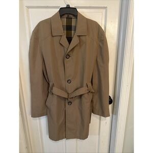 Hepworths Driback Men's Showerproof Rain‎ Jacket  Overcoat Tan